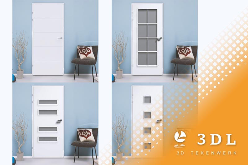 3D-product-afbeelding-deur