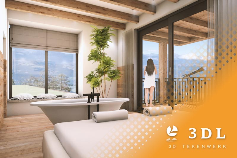 slaapkamer-impressie-vakantiehuis-oostenrijk-hout-afwerking