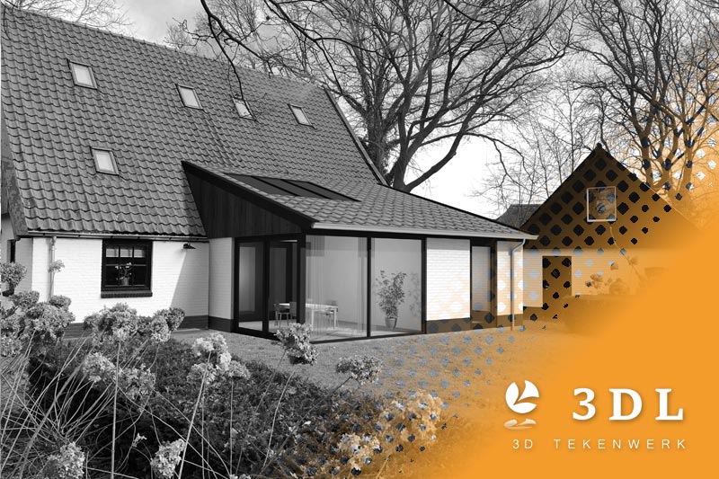 fotobewerking-aanbouw-uitbouw-3d-ontwerp-nieuw-zwart-wit